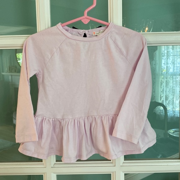 Crewcuts pink toddler Peplum top - Picture 1 of 4